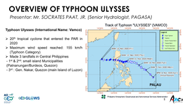 OVERVIEW of TYPHOON ULYSSES Presentor: Mr