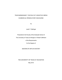 University of Texas at Arlington Dissertation Template