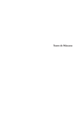 Teatro De Máscaras Conselho Editorial Professora Dra