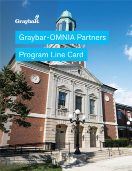 Graybar-OMNIA Partners Program Line Card