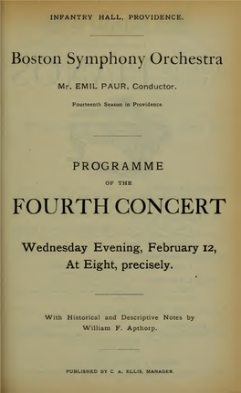 Boston Symphony Orchestra Concert Programs, Season 15, 1895