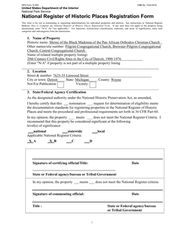 National Register of Historic Places Registration Form