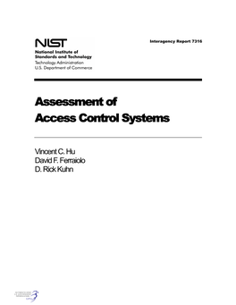 Assessment of Access Control Systems