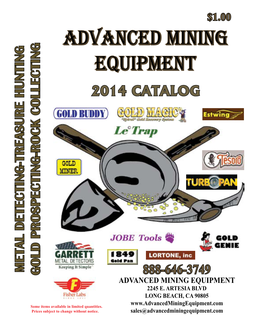 2014 Catalog Metal Detecting-Treasure Hunting Detecting-Treasure Metal