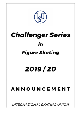 ISU Challenger Series in Figure Skating 2019/20