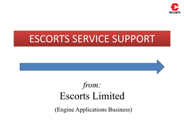 Escort Genset Dealers List