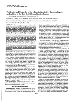 Purification Andproperties of the Y-Protein Specified By