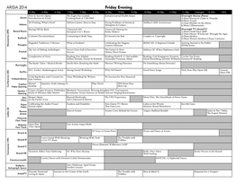 Arisia 2012 Program Grids