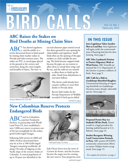 ABC Raises the Stakes on Bird Deaths at Mining Claim Sites New