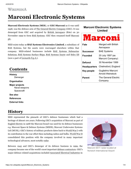 Marconi Electronic Systems - Wikipedia
