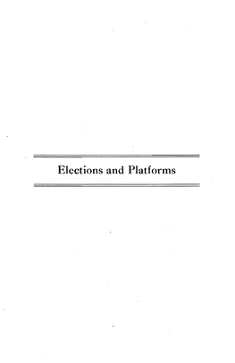 Elections and Platforms