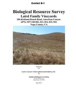 Biological Resource Reconnaissance Survey Report