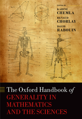 The Oxford Handbook of Generality in Mathematics and the Sciences Ii Iii