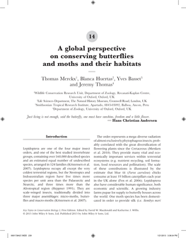 A Global Perspective on Conserving Butterflies and Moths and Their Habitats