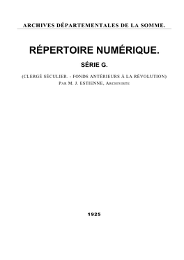 Répertoire Numérique