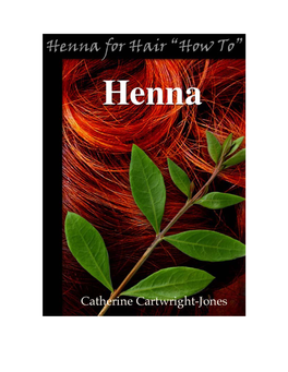 Free PDF Ebook on Henna for Hair