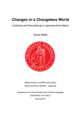 Changes in a Changeless World