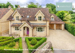 Riparian House, Brook End, Luckington, Chippenham, Wiltshire