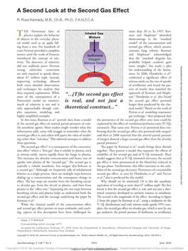 A Second Look at the Second Gas Effect