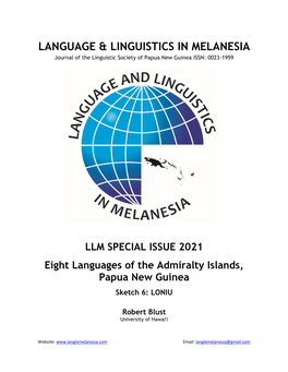 Language & Linguistics in Melanesia