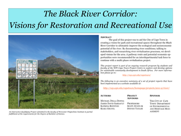 The Black River Corridor: Visions for Restoration and Recreational Use