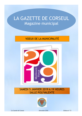 LA GAZETTE DE CORSEUL Magazine Municipal