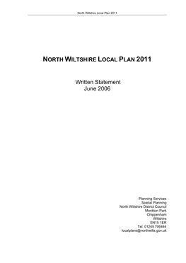 North Wiltshire Local Plan (June 2006)