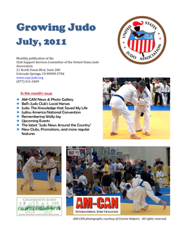 Growing Judo! Make Sure Your Submissions Are