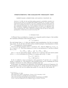 Fermat Probable Prime Test with a Lucas Probable Prime Test