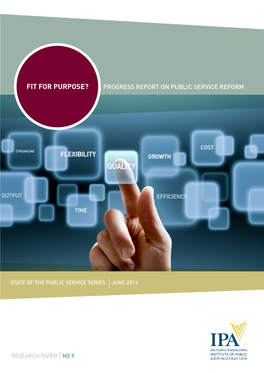 Progress Report on Public Service Reform