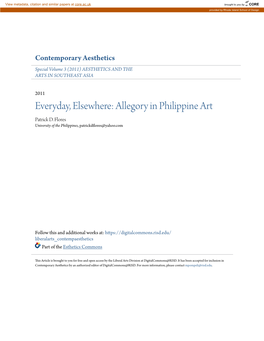 Allegory in Philippine Art Patrick D