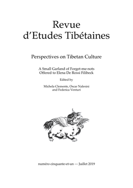 Revue D'etudes Tibétaines