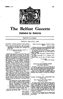 The Belfast Gazette, Issue 1414