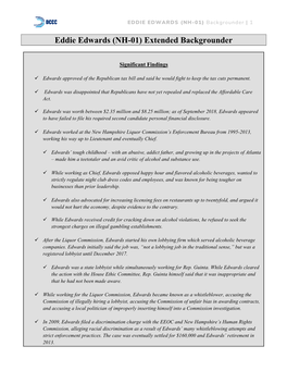 EDDIE EDWARDS (NH-01) Backgrounder | 1