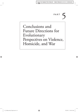 The Extremes of Conflict in Literature: Violence, Homicide, And