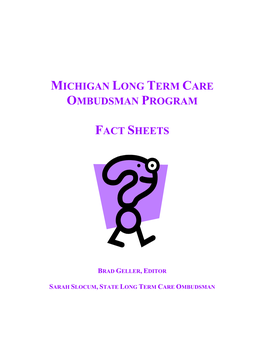 Michigan Long Term Care Ombudsman Program Fact