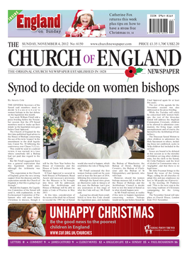 Synod to Decide on Women Bishops