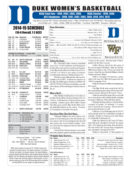 2014-15 WBB Game Notes