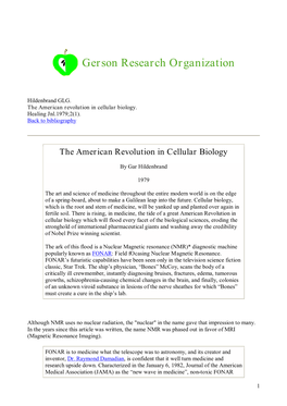 Gerson Research Organization