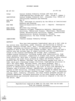 DOCUMENT RESUME Central Alabama Community