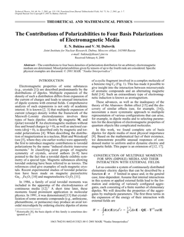 ∫– the Contributions of Polarizabilities to Four Basis