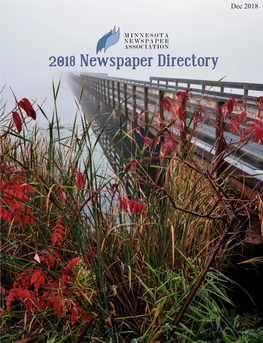 2018 Newspaper Directory MEMBERSHIP HAS ITSBENEFITS