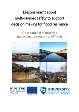 Lessons Learnt About Multi-Layered Safety to Support Decision Making for Flood Resilience