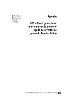 Resenha BGS – Brasil Game Show: Mais Uma Versão Do Maior Legado