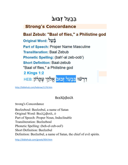 Beelzebub-Hebrew Arabic Greek.Pdf