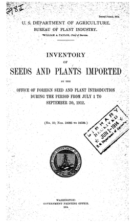 Seeds and Plants Imported