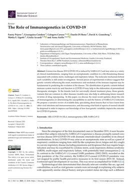 The Role of Immunogenetics in COVID-19