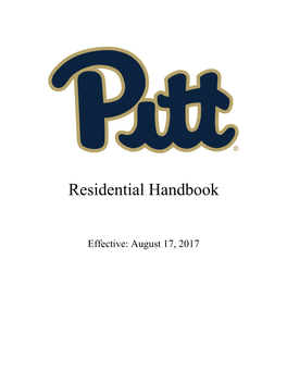 Residential Handbook
