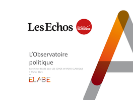 L'observatoire Politique – Février 2021 2 04/02/2021 Note Sur Les Marges D’Erreur