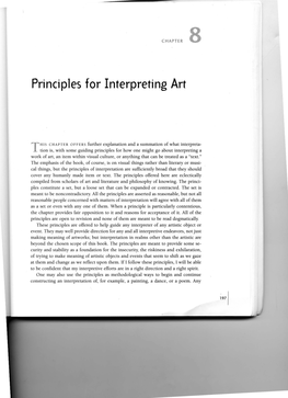 Principles for Interpreting Art